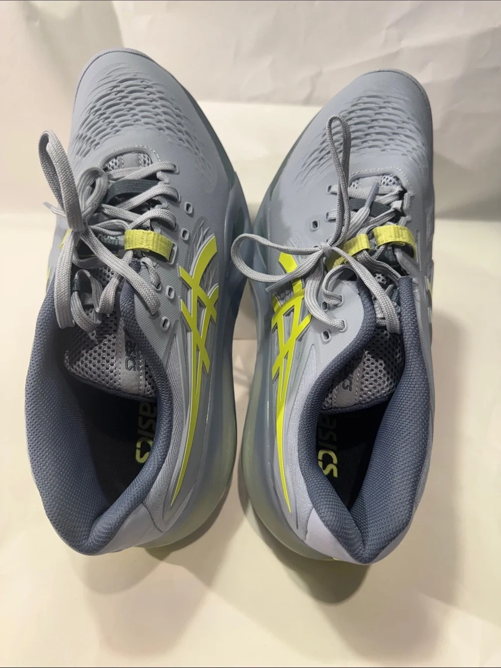 ASICS Gel-Resolution X Wide Men’s Tennis Shoes 8.5 Gray Lime NEW $160